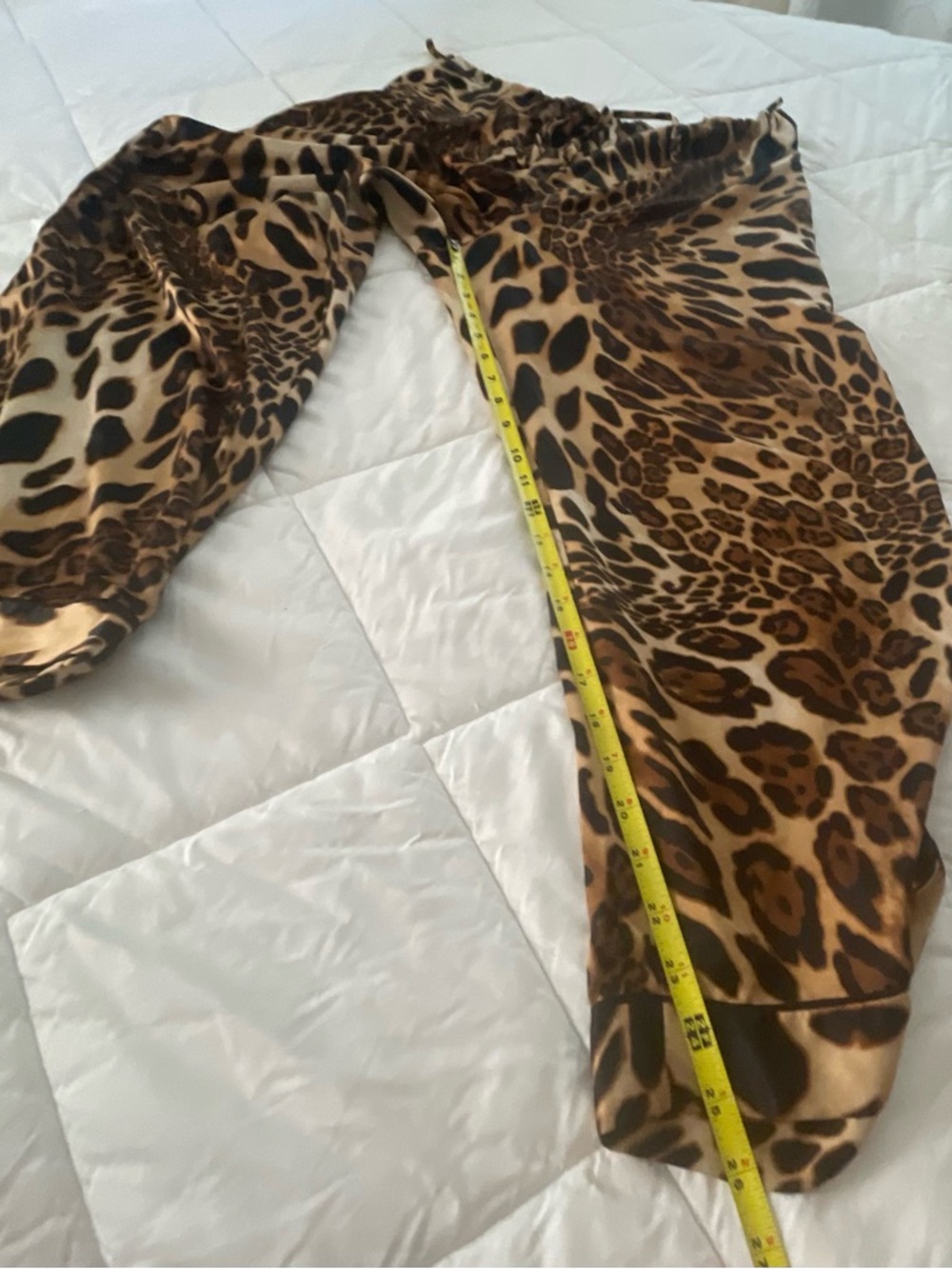 NATORI Leopard Print Satin Pajama Set - Brown & Black L - $40 - Picture 7 of 9
